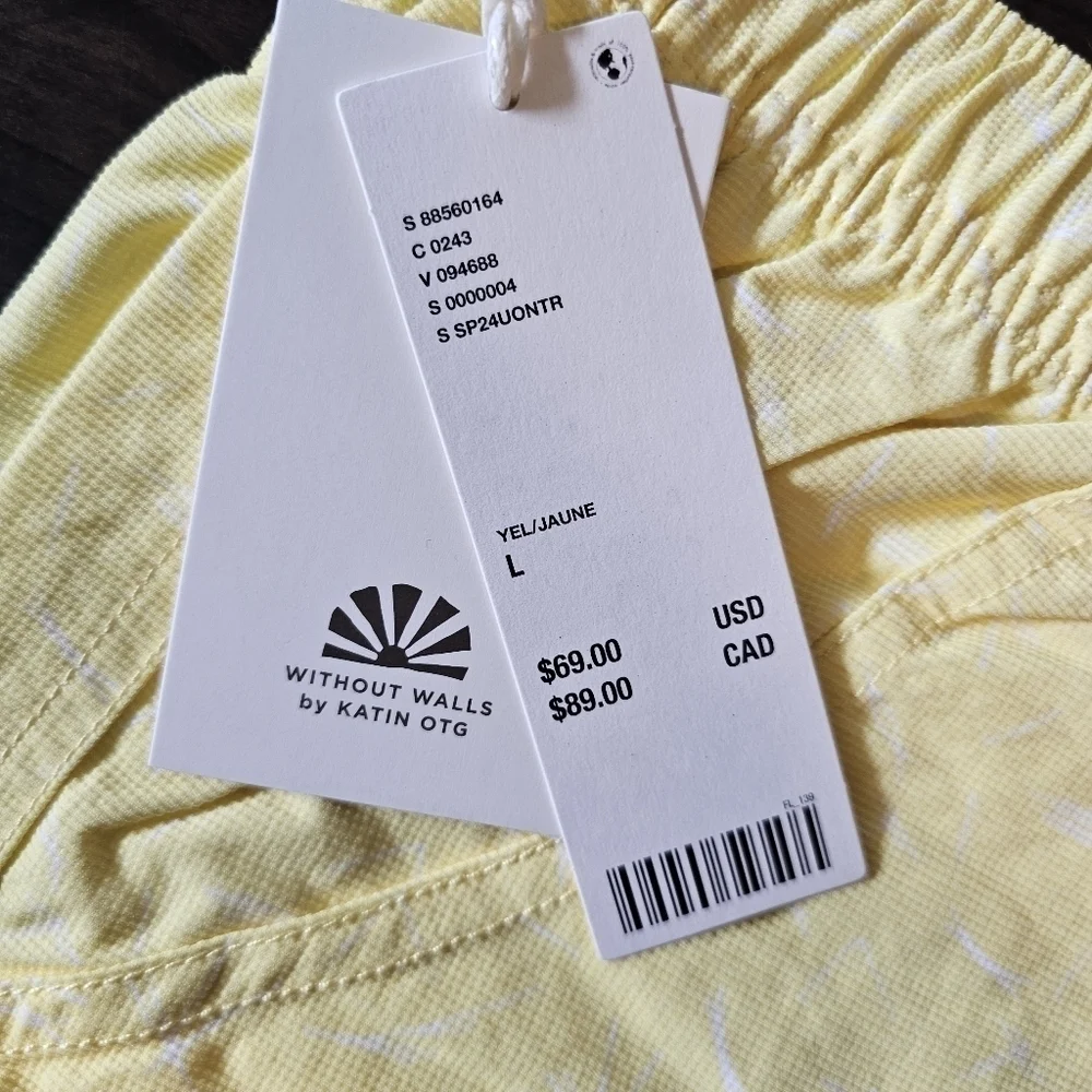 Katin OTG X Without Walls Trail Short Yellow, LARGE